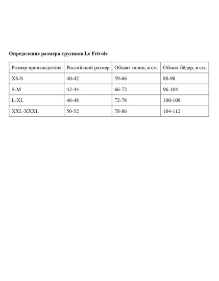 Трусики Le Frivole 04321