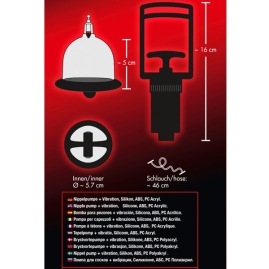 Помпа для груди Bad Kitty Vibrating Nipple Cups