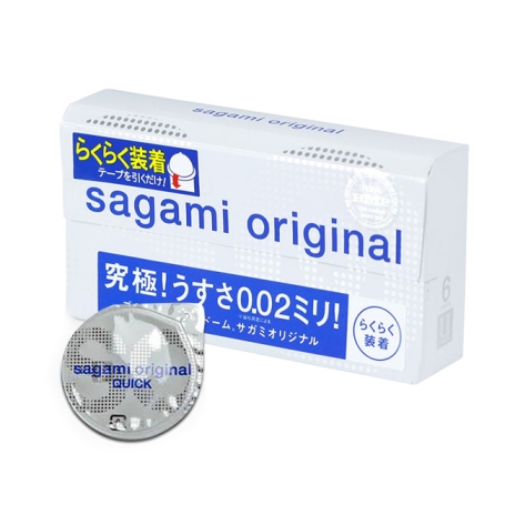 Презервативы Sagami Original 0.02 Quick - 6 шт